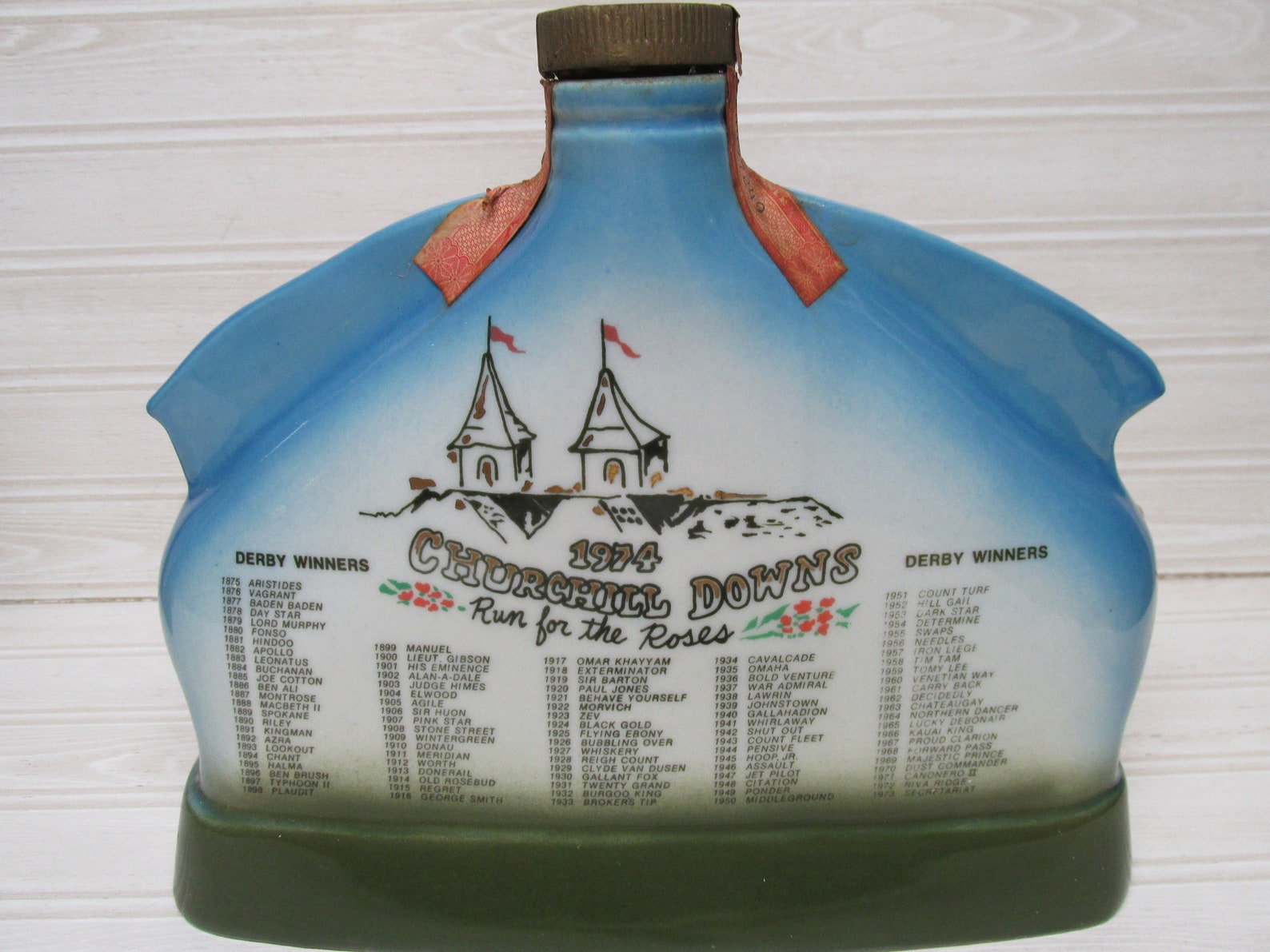 Jim Beam Whiskey Decanter/Ceramic 100th Kentucky Derby Horse Etsy