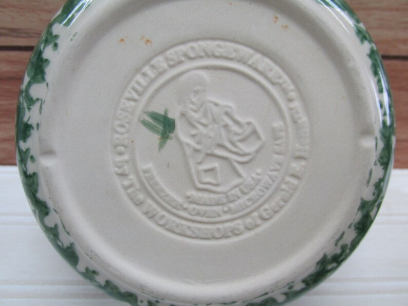 Download Lot Of 2 Henn Potterygreen Spongeware Handleddishbowlthe Workshops Of Gerald Hennroseville Ohio Bowls Dining Serving