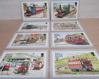 Lot of 8 Canadian Postcards/Isle of Man Railways Postcards