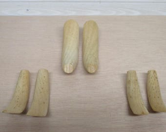 Lot of 6  Wooden Fishing Lures/Vintage Do It Yourself Lures
