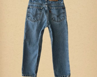 Vintage Kids 550 Orange Tab Levi's Jeans, Relaxed Fit, Größe 6 Jahre, fällt aber wahrscheinlich kleiner aus