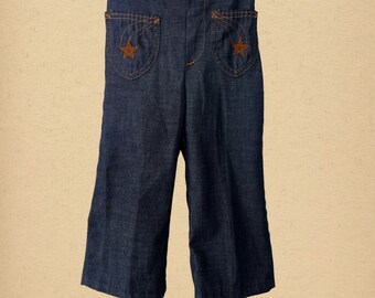 Vintage 70s Billy the Kid Star Western Jeans, Size 3t