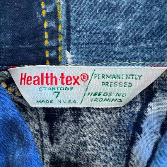 Vintage 70s Health-tex Button Down Shirt, Size 7 … - image 7