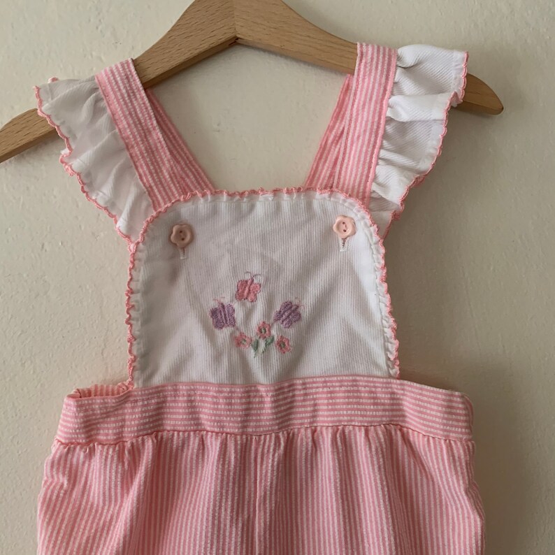 Vtg Girls Overalls Vtg Pink Girls Overalls Vtg Toddler Overalls 2t Vintage Health Tex Overalls