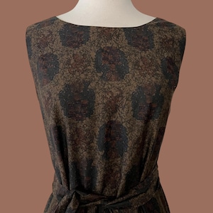Vintage 60s Mod Abstract Floral Dress