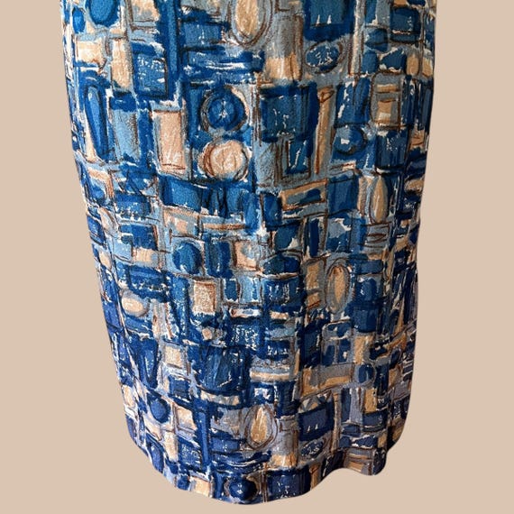Vintage 60s Dress : Mod, Patterned, Abstract, Shi… - image 3