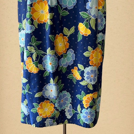 Vintage Women's Floral House Dress with Pockets S… - image 6