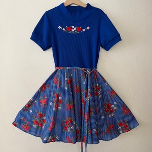 Vintage 70s Girls Dress Size 10 12 years image 1