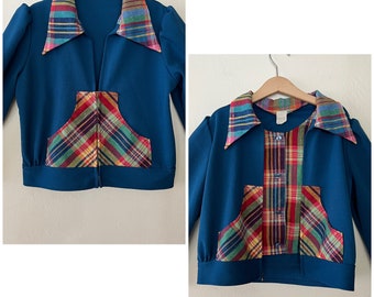 Vintage 70s Girls Jacket, Vtg 70s Kids Jacket, 1970s Girls Jacket Size 12 years