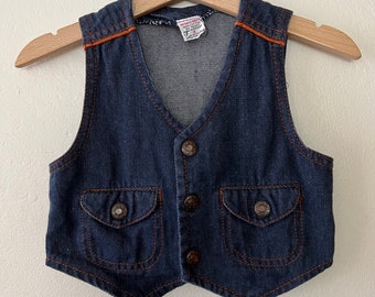 Boys Jean Vest - Etsy Australia