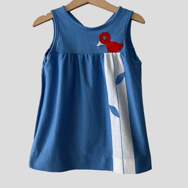 Girls Bird Dress Etsy