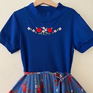 Vintage 70s Girls Dress Size 10 12 years image 2