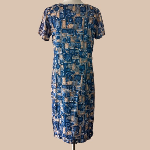 Vintage 60s Dress : Mod, Patterned, Abstract, Shi… - image 4