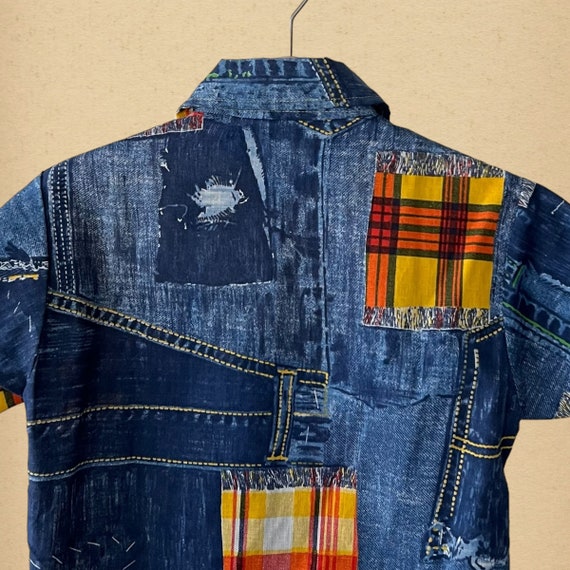Vintage 70s Health-tex Button Down Shirt, Size 7 … - image 5