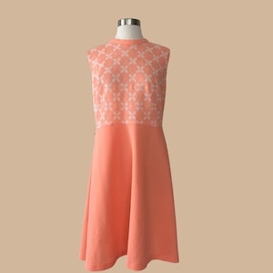 Vintage 1970s Mod 2 Piece Dress & Jacket Set