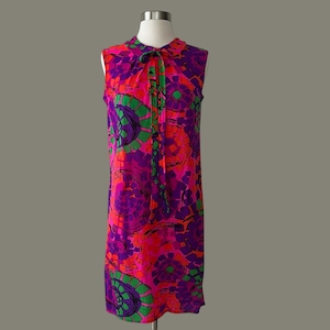 Vintage 60s Psychedelic Dress
