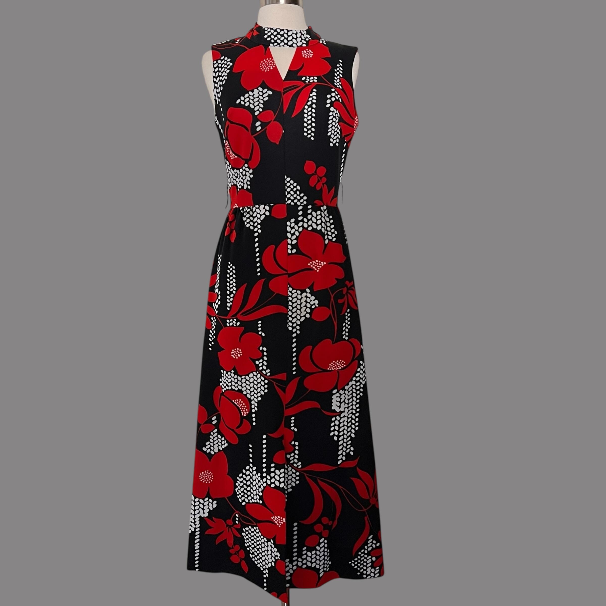 black and white african dress Red Plaid Swing Dress 8