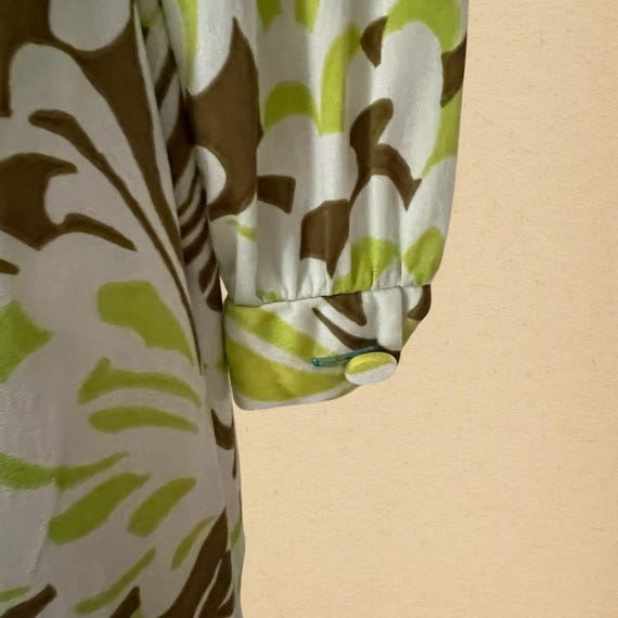 Vintage 60s Psychedelic Mod Floral Shift Dress, M… - image 4