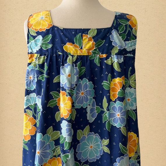 Vintage Women's Floral House Dress with Pockets S… - image 5