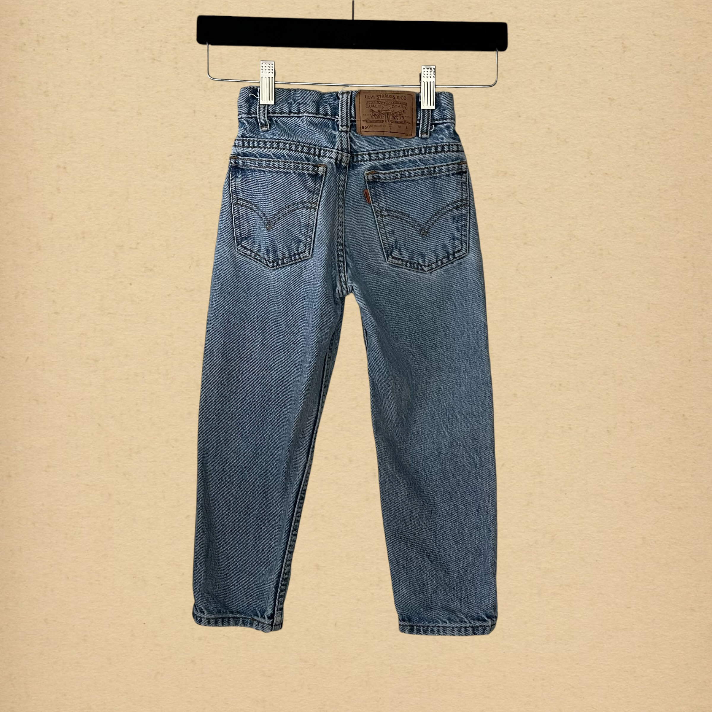 Vintage Kids 550 Orange Tab Levi s Jeans Size 6 Years but Probably Run Smaller Etsy