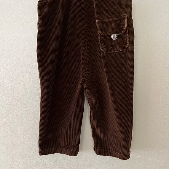 Vintage 80s Brown Corduroy Overalls, Vtg Boys Ove… - image 6