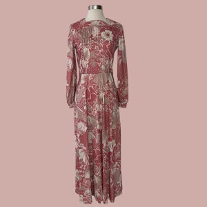 Vintage 70s Floral Maxi Dress