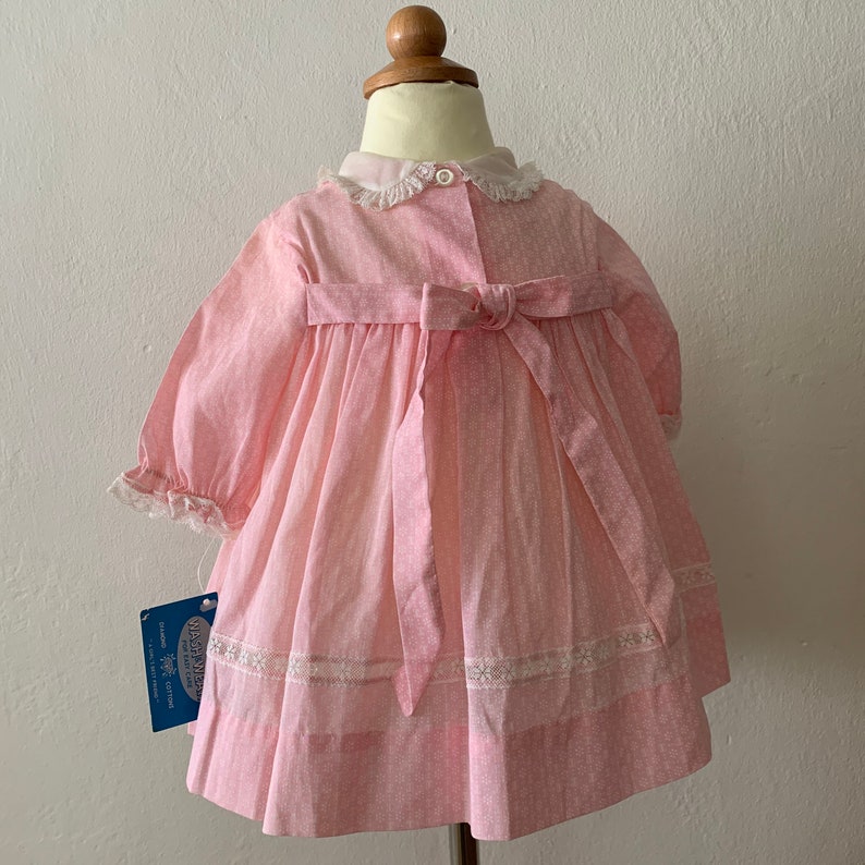 Vtg Baby Dress Size 12 Months Vtg Deadstock Dress Vtg Baby Girls Dress Vintage 1st Birthday Dress