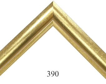 Custom Picture Frame | 2" Tall Gold High Depth Slightly Rounded Deep Rabbet | Great for Cherished Mementos, Shadowbox (390)