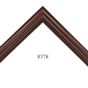 Custom Picture Frame | 7/8&quot;W 3/4&quot;H 5/16&quot;R Red Cherry with Bead Trim | Great for Photos, Diplomas, Certificates (8378)