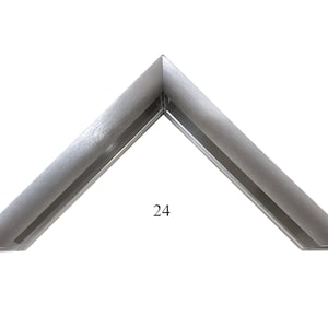 Custom Cut Metal Frame | Brushed Stainless Steel 1 3/8&quot;H 1/2&quot;H 5/8&quot;R | Nielsen 24-469 Sectional Metal