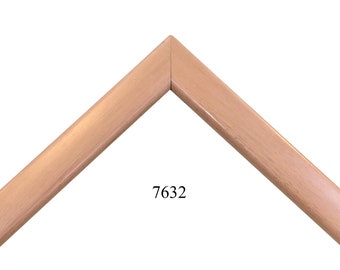 Custom Picture Frame | 7/8W Peach Flat, Squared Profile | Handmade Custom Size Frames Great for Art, Photos, Decor (7632)