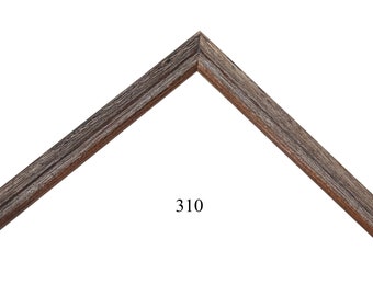 Custom Picture Frame | 1/2&quot; Barnwood Rustic Brown with Gray Dusting | Great for Photos, Art, Diplomas & Certificates (310)