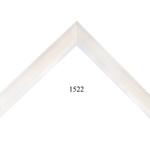 Custom Picture Frame | 1 3/4&quot; White Lacquer Slightly Rounded | Great for Art (1522)
