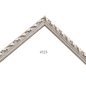 Custom Picture Frame | 7/8W White Wash with Gold Italian Classic | Custom Size Framing Great for Art, Photos, Wall Decor (4523)