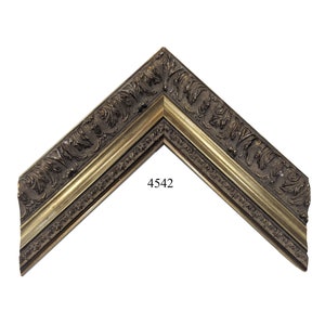 Custom Picture Frame | 2W 1 3/4H 7/8R | Ornate Bronze with Gold | Great for Artwork (4542)