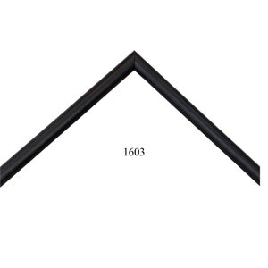 Custom Picture Frame | 1/2&quot; Black Slightly Rounded | Great for Photos, Art, Diplomas & Certificates (1603)