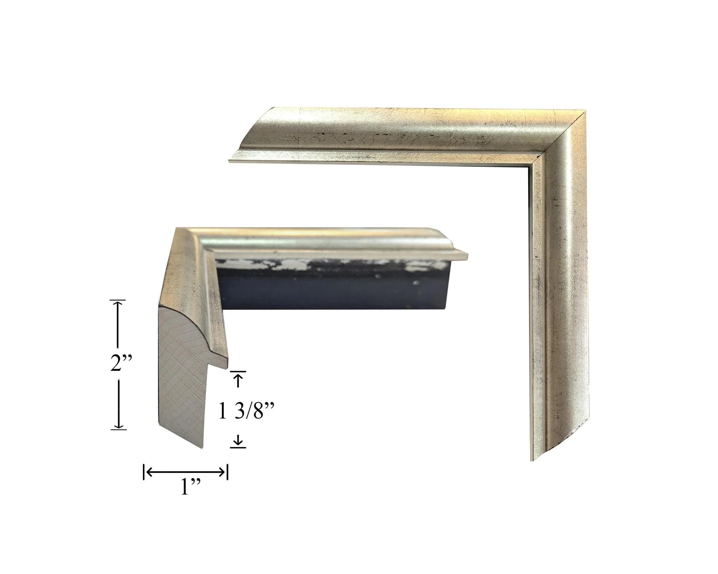 Picture Frame Rabbet Dimensions Custom Picture Frame | 1W 2H 1 3/8R Champagne Gold W/ Black Deep Rabbet ...