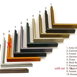 Metal Picture Frame | Custom Cut Sectional Metal 3/8"W x 1"H x 19/32" R | Multiple Colors and Finishes Available | Profile M17