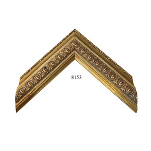 Custom Picture Frame | 2W 1H 1/2R Ornate Decorative Antiqued Gold | Custom Size Framing Great for Art Canvas Photos 8153