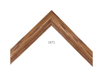 Custom Picture Frame | 1 1/4" Classic Oak Rounded Wood | Custom Size High End Frames Great for Artwork & Photos 1871