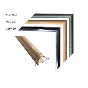 Custom Cut Picture Frame - Sectional Metal - CMI Metal Moulding M89 Designer Series 4   (Must order 2 packs to complete 1 frame)