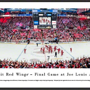 Joe louis arena, detroit red wings game, sega genesis pixel art