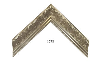 Custom Picture Frame | 1 1/2" Ornate Antique Dusted Champagne | Hand Crafted Custom Size Frames Great for Photos, Art (1778)