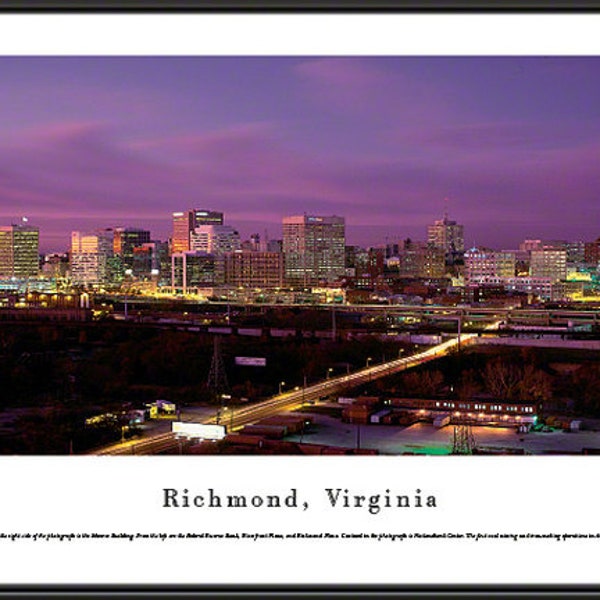 Richmond Skyline Etsy