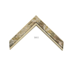 Custom Picture Frame | 1&quot; Glossy Off White Floral | Great for Art (1011)