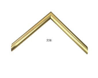 Custom Picture Frame | 3/4" Rounded Cracked Gold Design | Hand Crafted Custom Size Frames Great for Photos & Artwork (558)