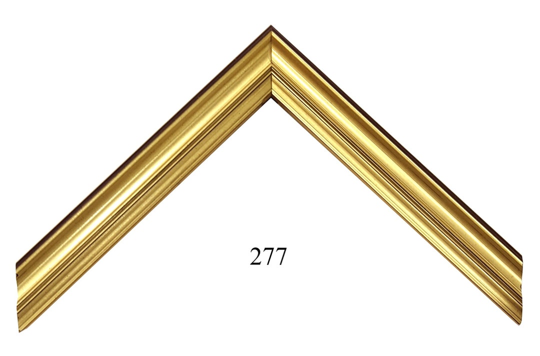 Custom Size Picture Frame 1 Gold With Dark Brown Accents 3/8 Rabbet