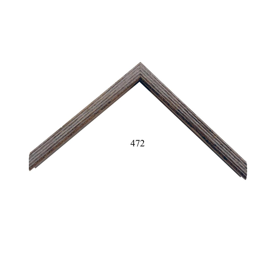 Custom Picture Frame | 5/8W Medium Brown Fluted, Ribbed | Handmade ...