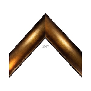Custom Picture Frame | 2W 1 1/4H 1 1/8R&quot; Bronze | Great for Artwork (3397)