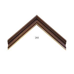 Custom Frame | 1 1/8W 1 3/4H 1 1/8R Wood with Gold Trim Canvas Frame Deep Rabbet | Custom Size Frames Great for Art, Photos, Decor 293